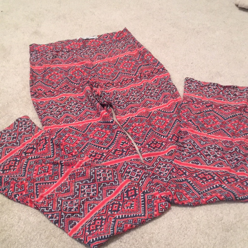 Flare printed pants